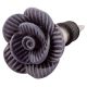 Purple Medium Rose Flower Ceramic Wine Stopper